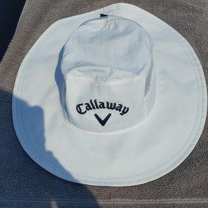 White Callaway Weather Series Sun Hat. Size S/M